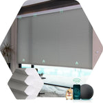 Smart honeycomb blinds with Half-Shading Dark Grey Fabric, Design for Bedroom & Living Room etc.