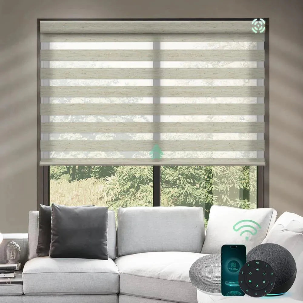 Yoolax Motorized Zebra Blinds V-Series - Yoolax