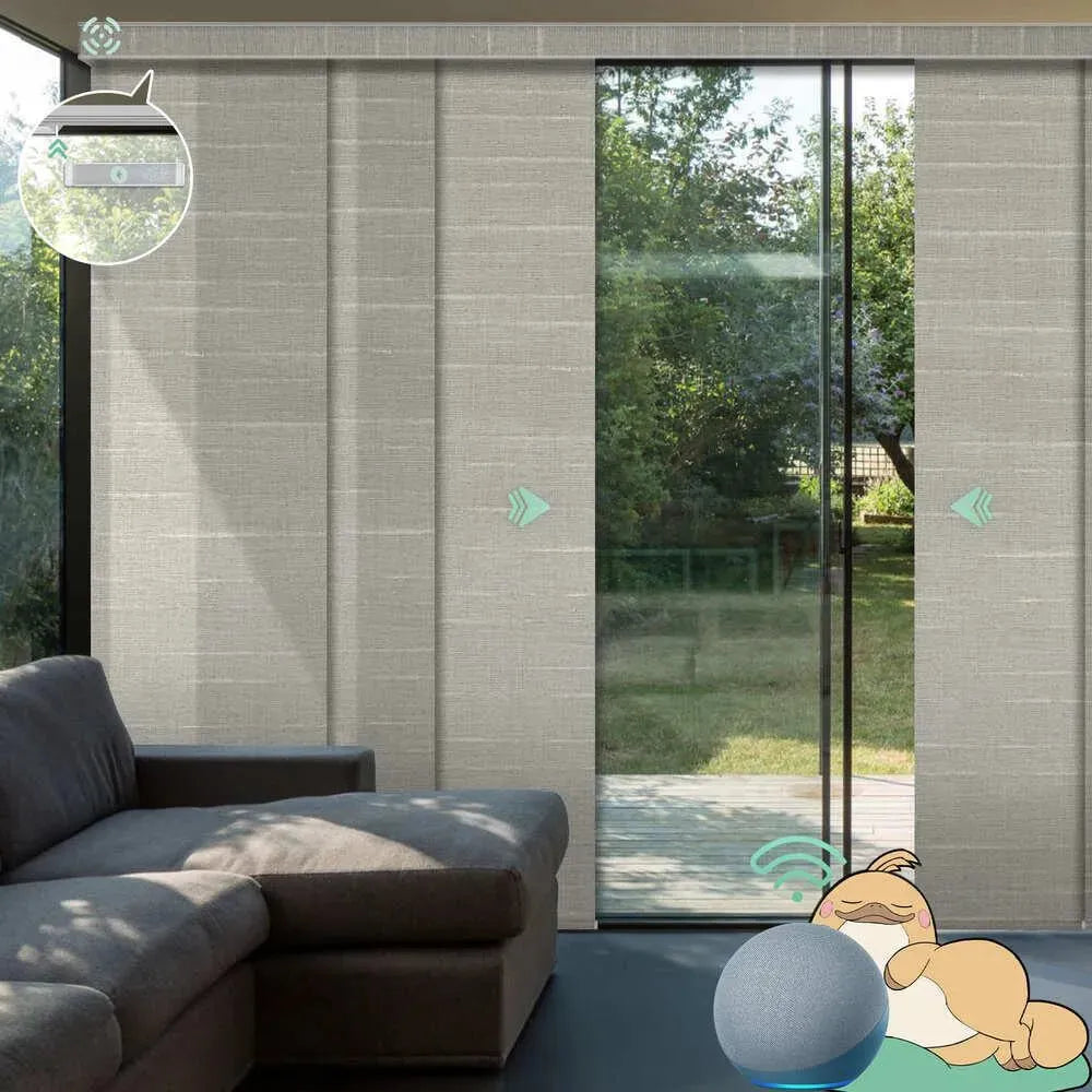 Yoolax Custom XL Smart Sliding Door Blinds