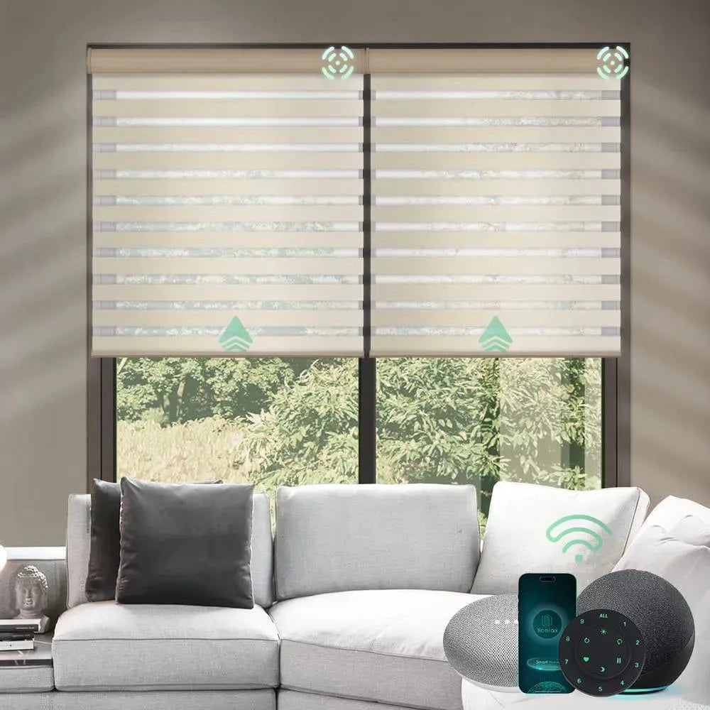 Yoolax Motorized Zebra Blinds V-Series - Yoolax