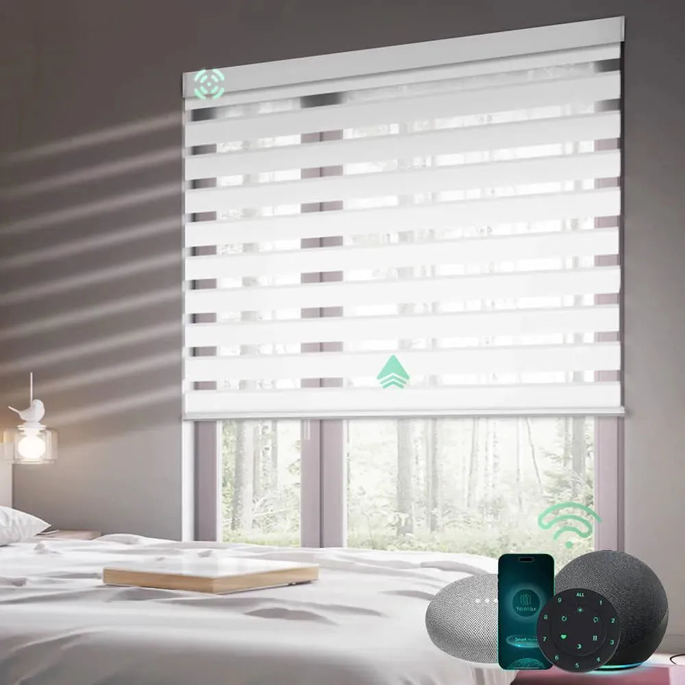 Yoolax Motorized Zebra Blinds - Yoolax