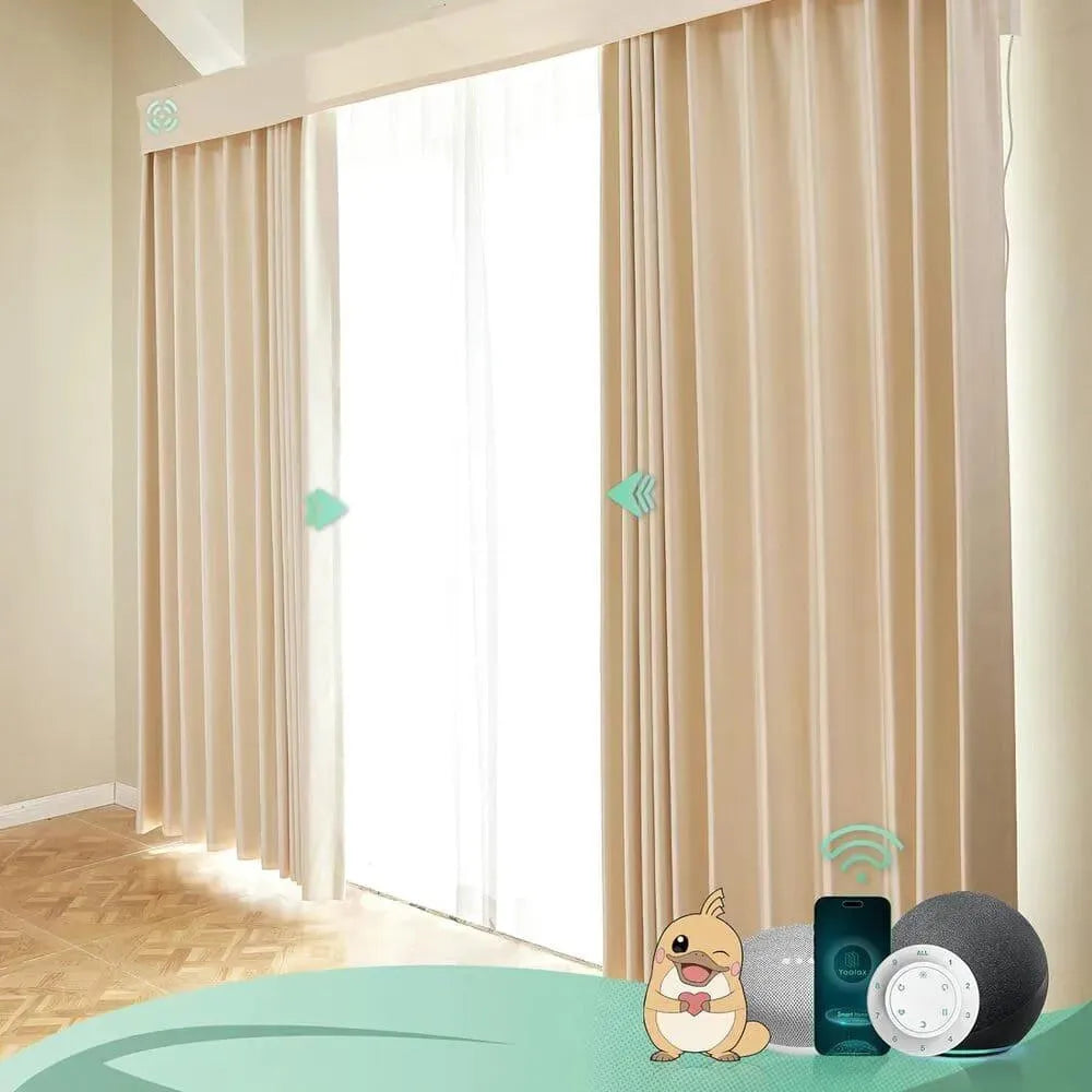 Yoolax Smart Retractable Curtain Hardwire