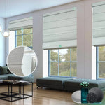 Yoolax Motorized Roman Shades Blackout