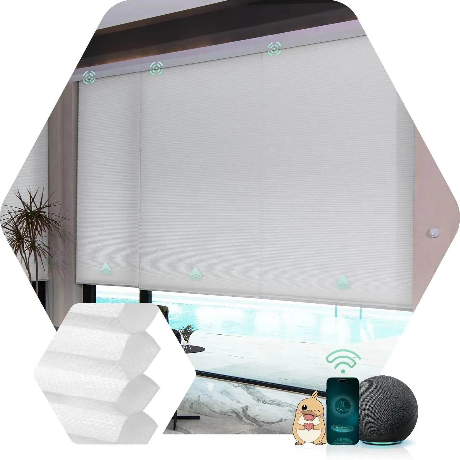 Yoolax Motorized Cellular Shades