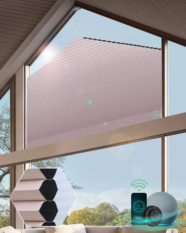 Yoolax Motorized Pentagon Cellular Shades