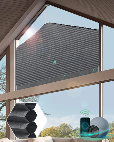 Yoolax Motorized Pentagon Cellular Shades