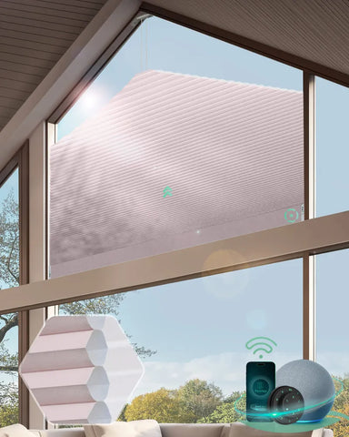 Yoolax Motorized Pentagon Cellular Shades