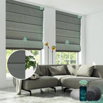 Yoolax Motorized Roman Shades Blackout