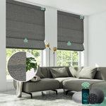 Yoolax Motorized Roman Shades Blackout