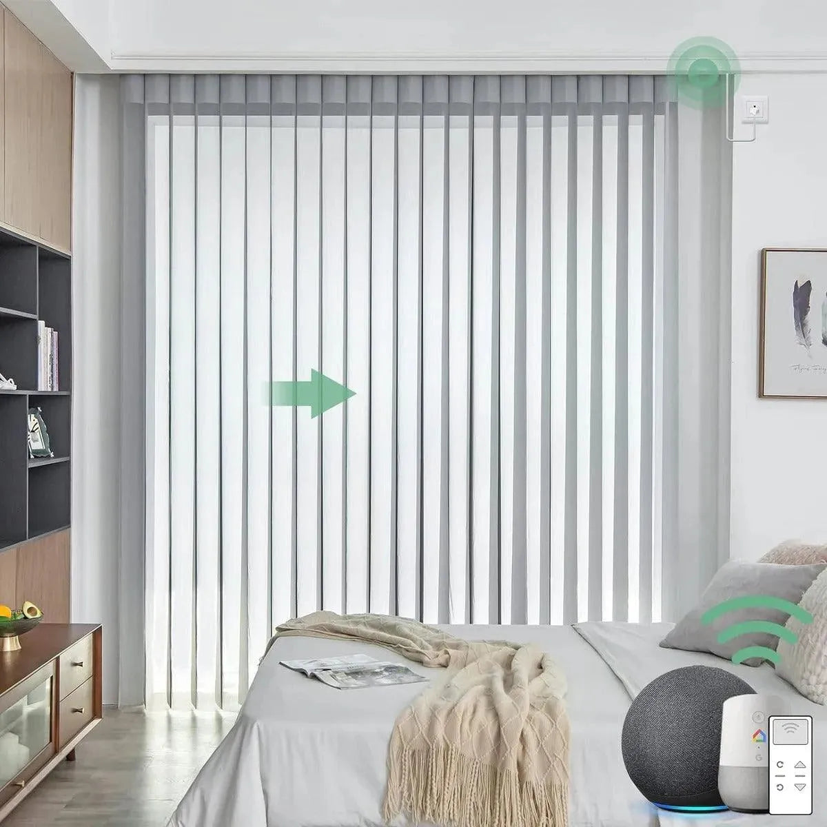 Yoolax Motorized Vertical Sheer Shades