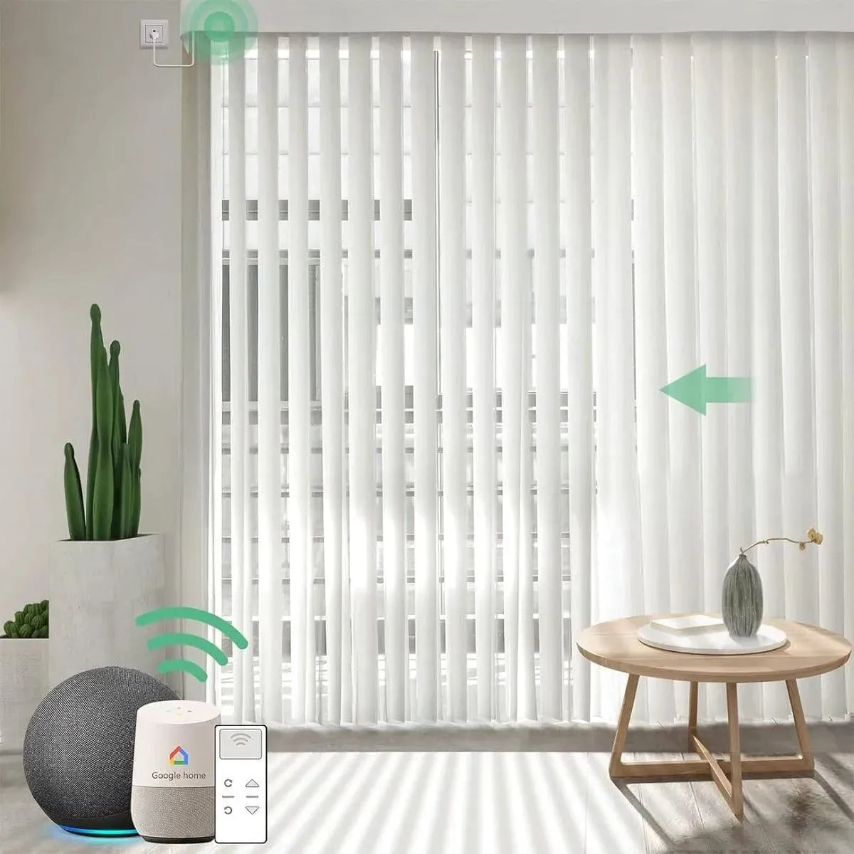 Yoolax Motorized Vertical Sheer Shades