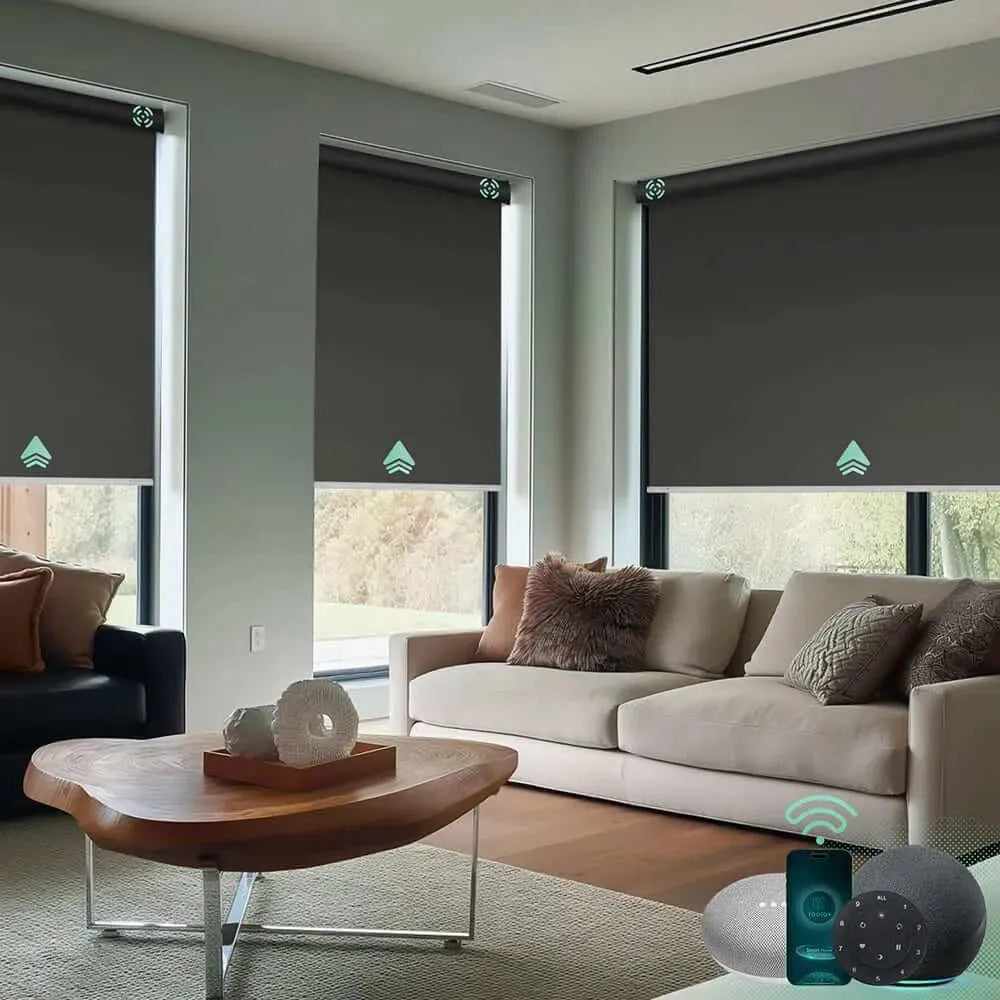 Yoolax Motorized Roller Shades 100% Blackout - Yoolax