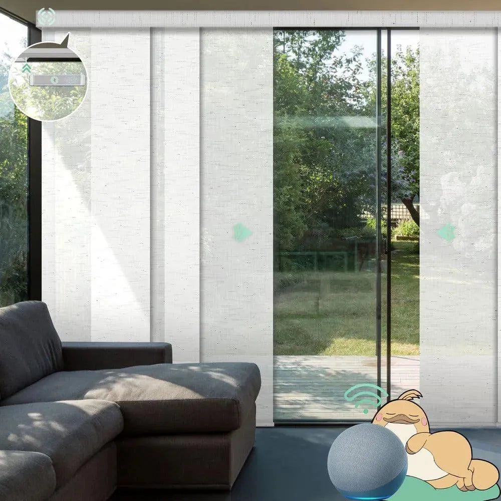 Yoolax Custom XL Smart Sliding Door Blinds