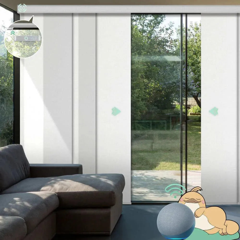 Yoolax Custom XL Smart Sliding Door Blinds