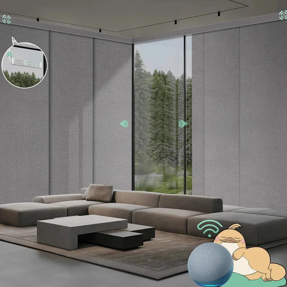 Yoolax Custom XL Smart Sliding Door Blinds