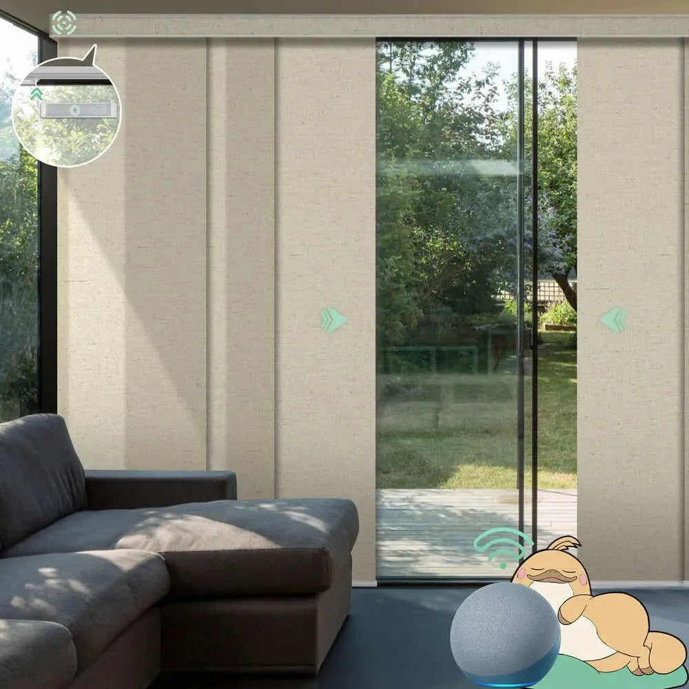 Yoolax Custom XL Smart Sliding Door Blinds