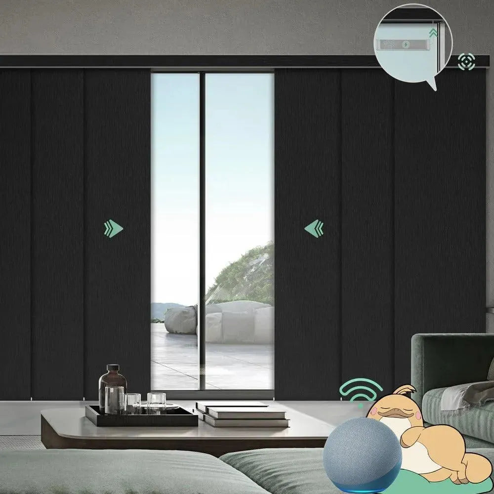 Yoolax Custom XL Smart Sliding Door Blinds