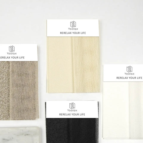 Yoolax Sheer Vertical Shade Fabric Samples