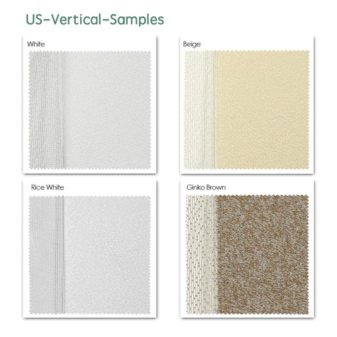 Yoolax Sheer Vertical Shade Fabric Samples