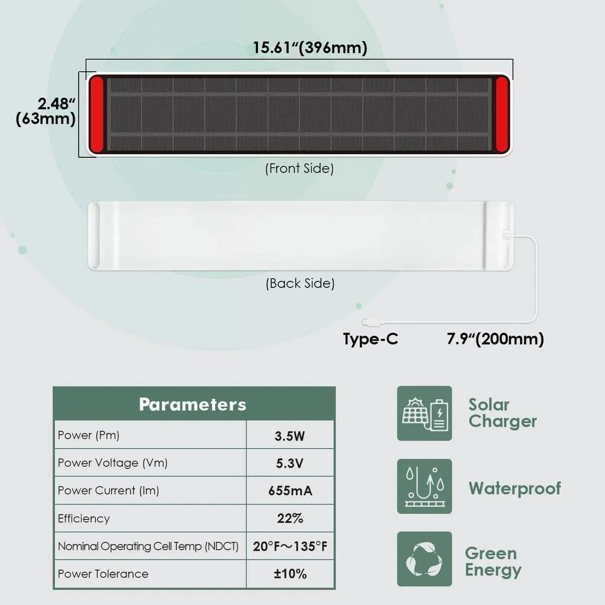 Yoolax Motorized Roller Blinds Accessories (Solar Panel) - Yoolax